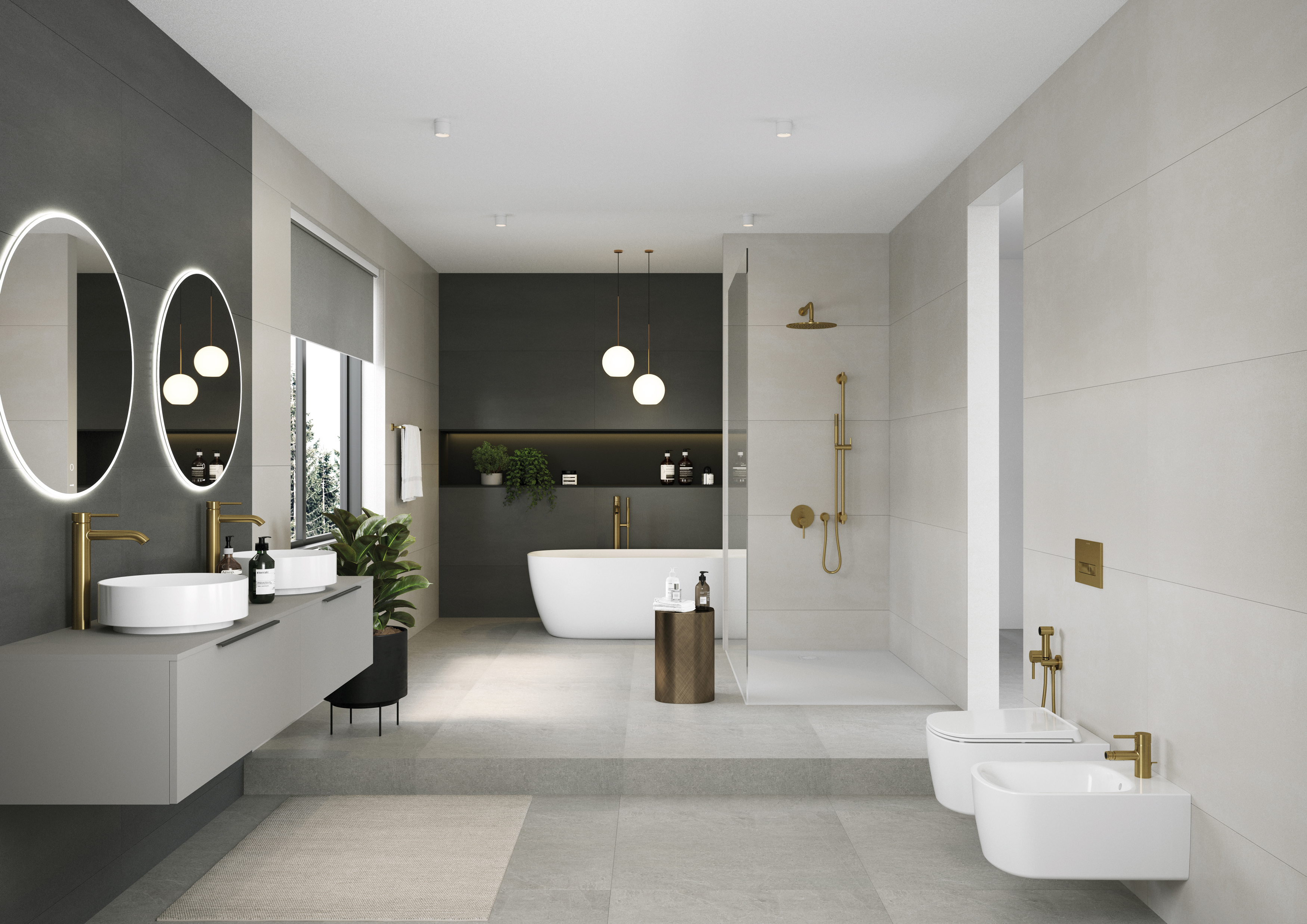 KLUDI-BOZZ BRUSHED GOLD Koupelnové baterie