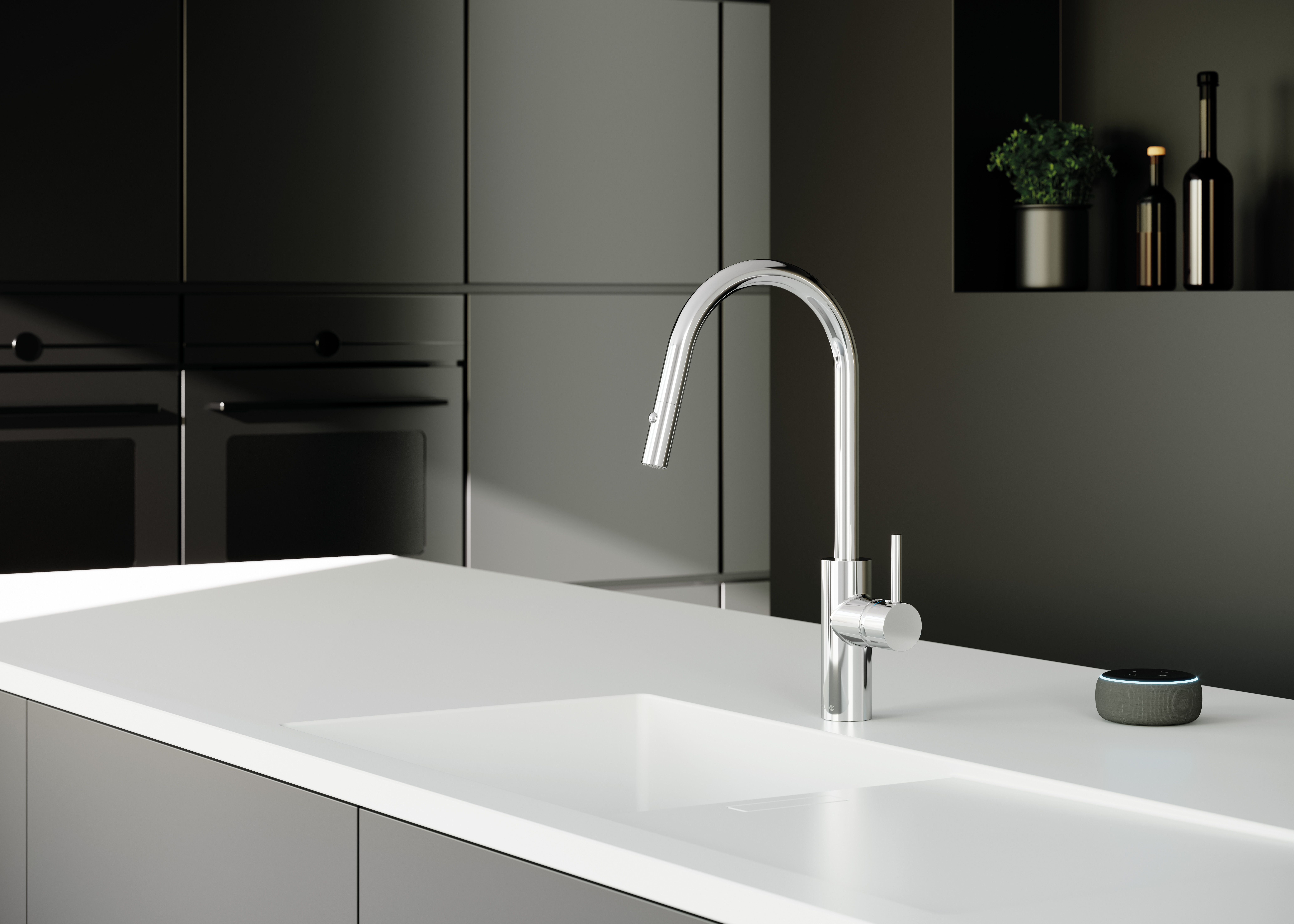 KLUDI-E-GO VOICE Kuchynské batérie