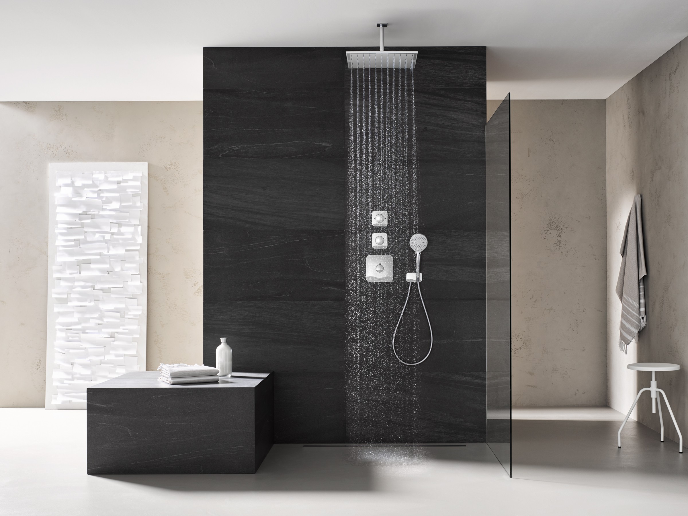 Aranżacja łazienki z użyciem produktów producenta armatury KLUDI