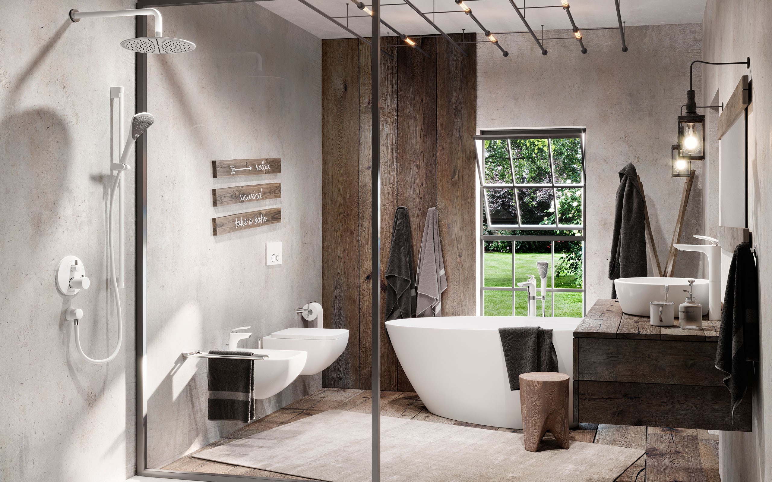 KLUDI BALANCE WHITE Koupelnové baterie