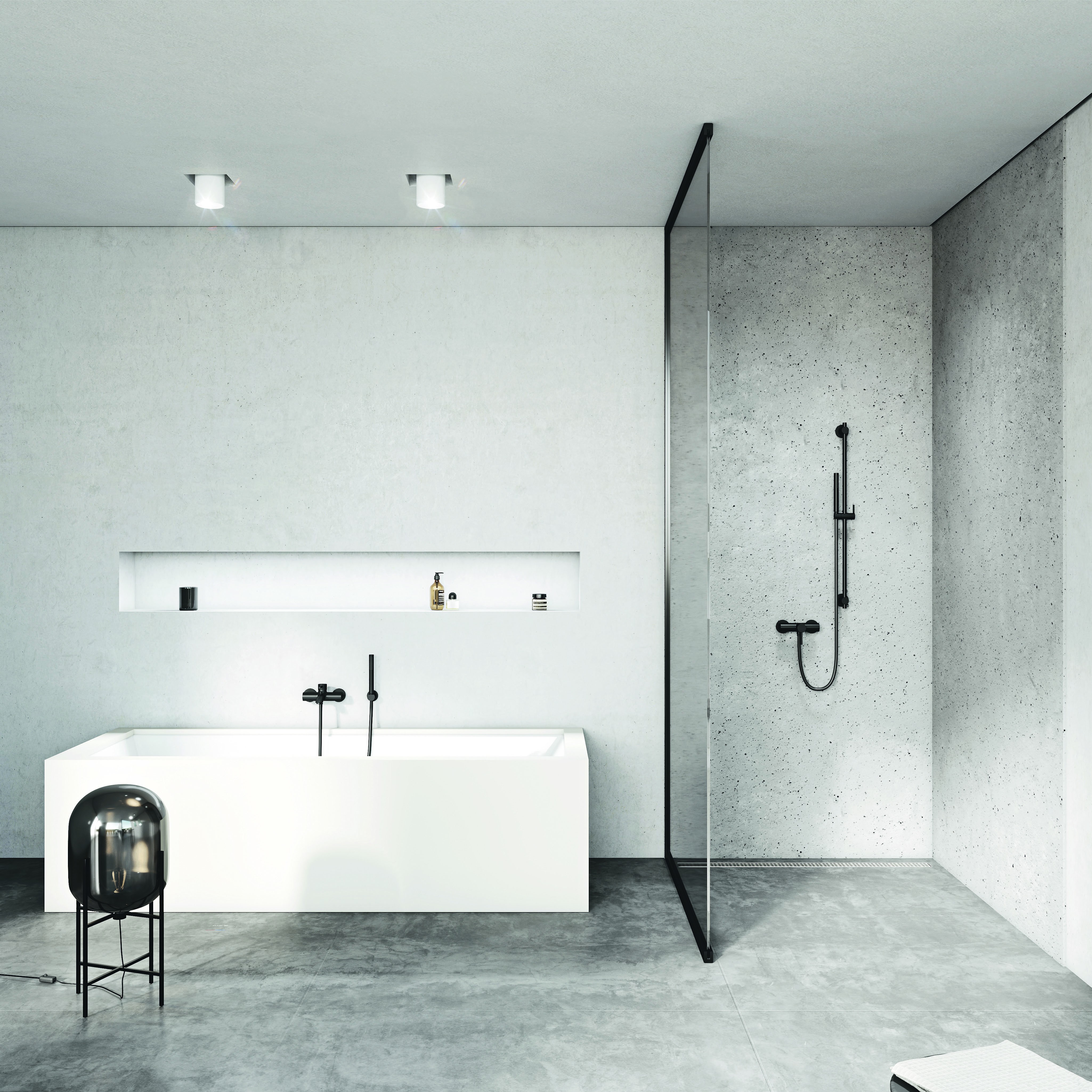 Aranżacja łazienki z użyciem produktów producenta armatury KLUDI