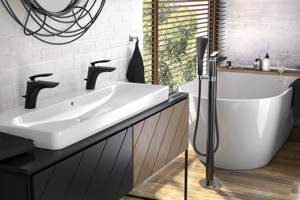 KLUDI BALANCE BLACK Armatura łazienkowa