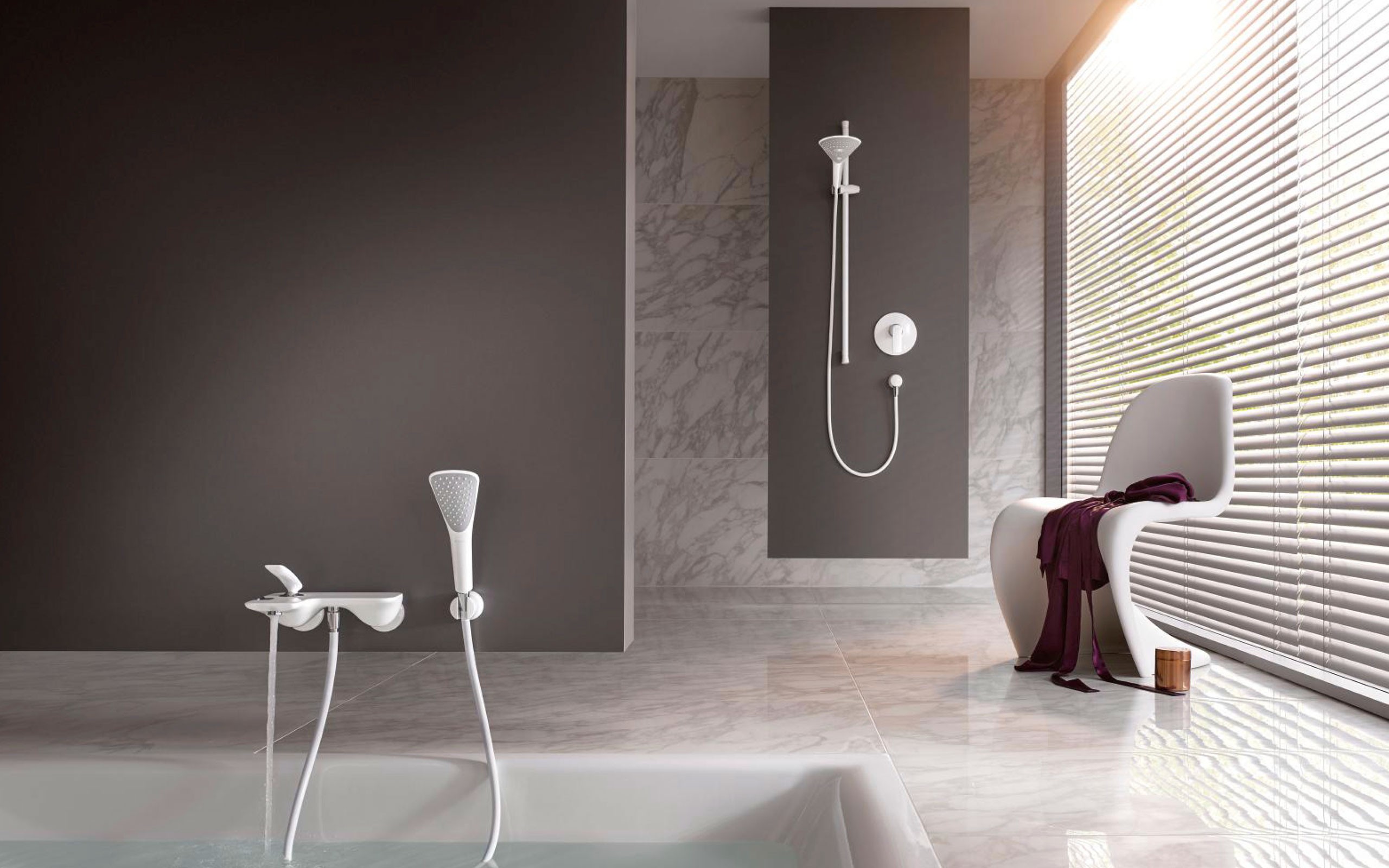 KLUDI BALANCE WHITE Koupelnové baterie