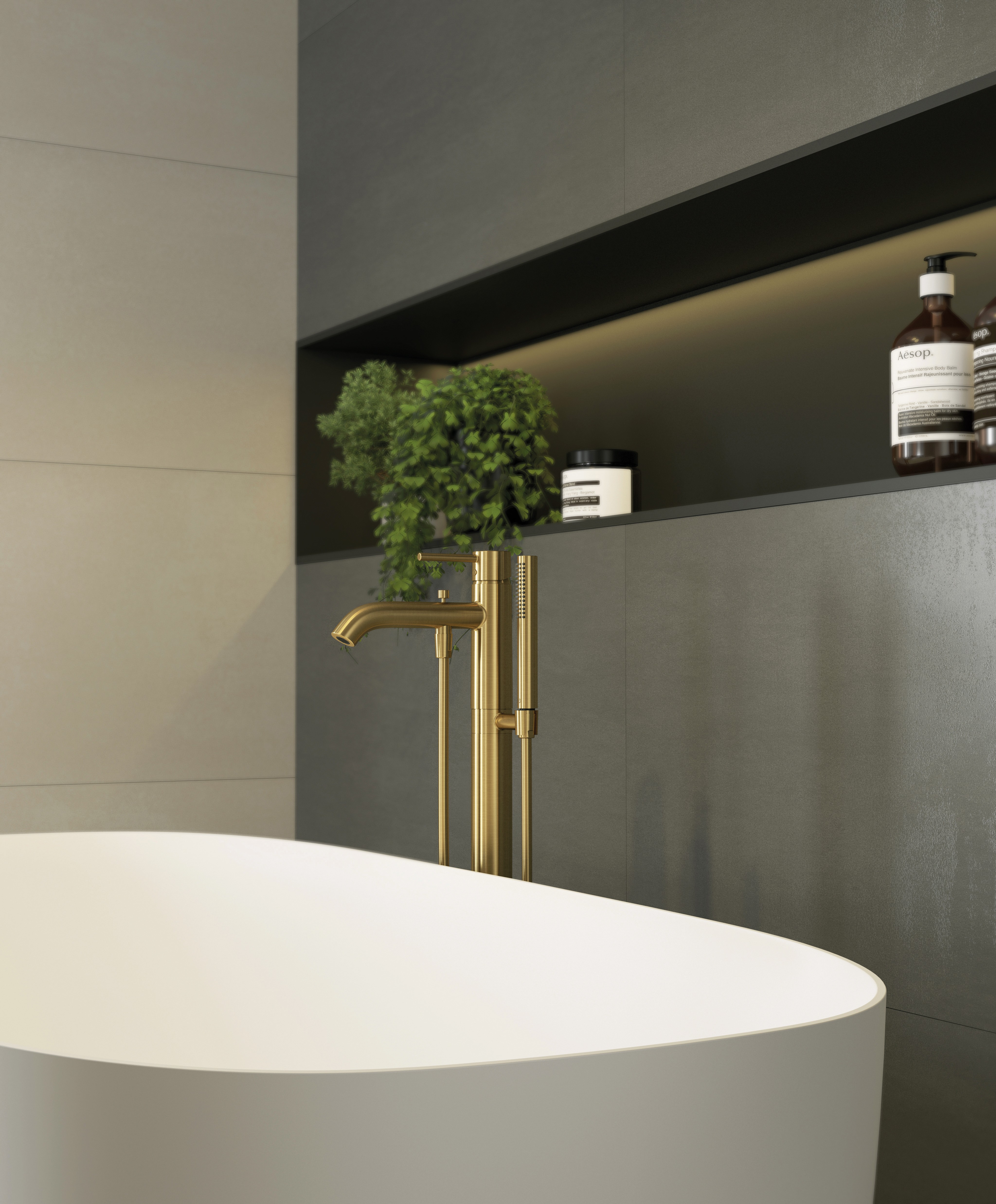 KLUDI-BOZZ BRUSHED GOLD Kúpeľňové batérie