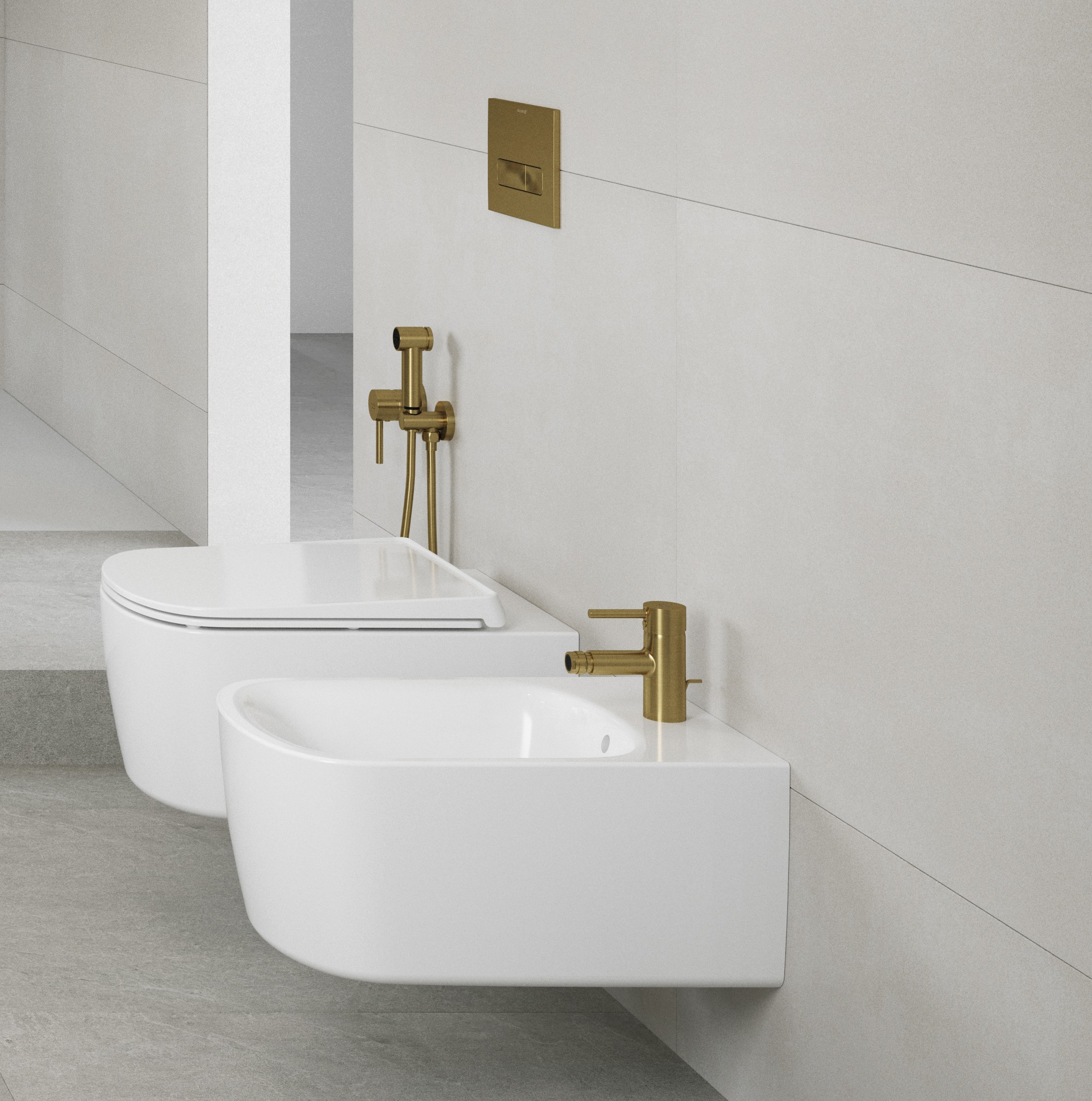 KLUDI-BOZZ BRUSHED GOLD Kúpeľňové batérie